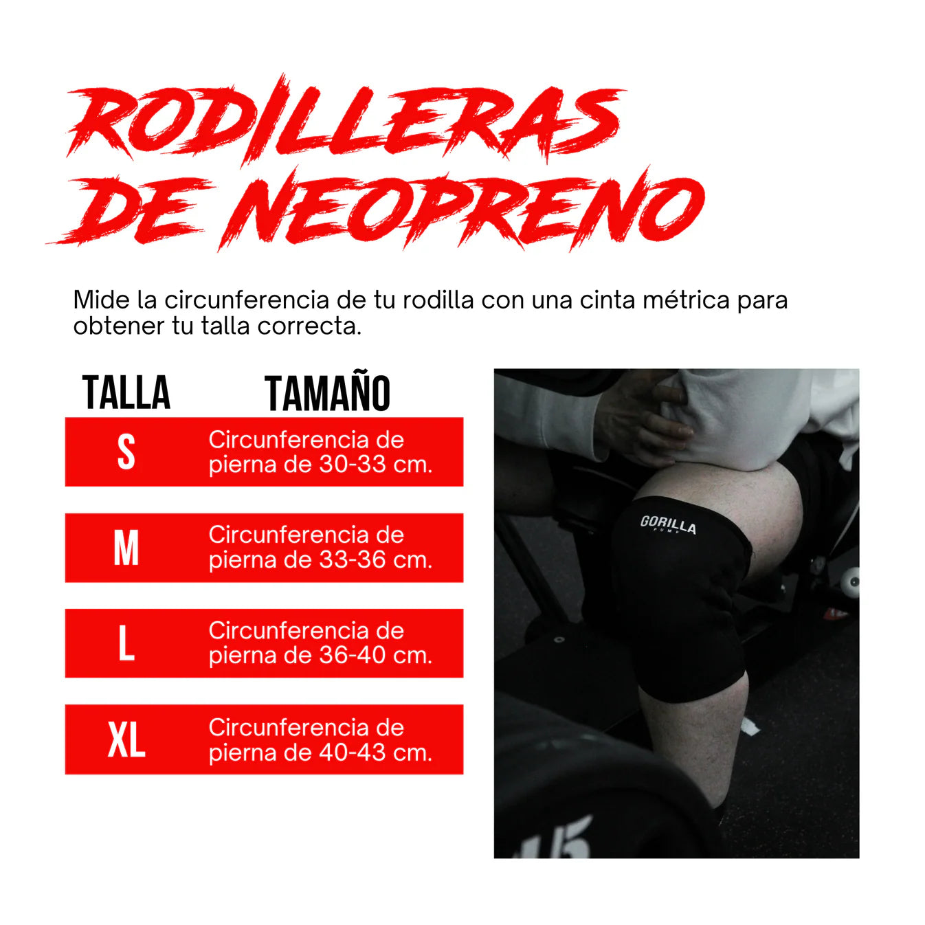 RODILLERAS DE COMPRESION GORILLA PUMP