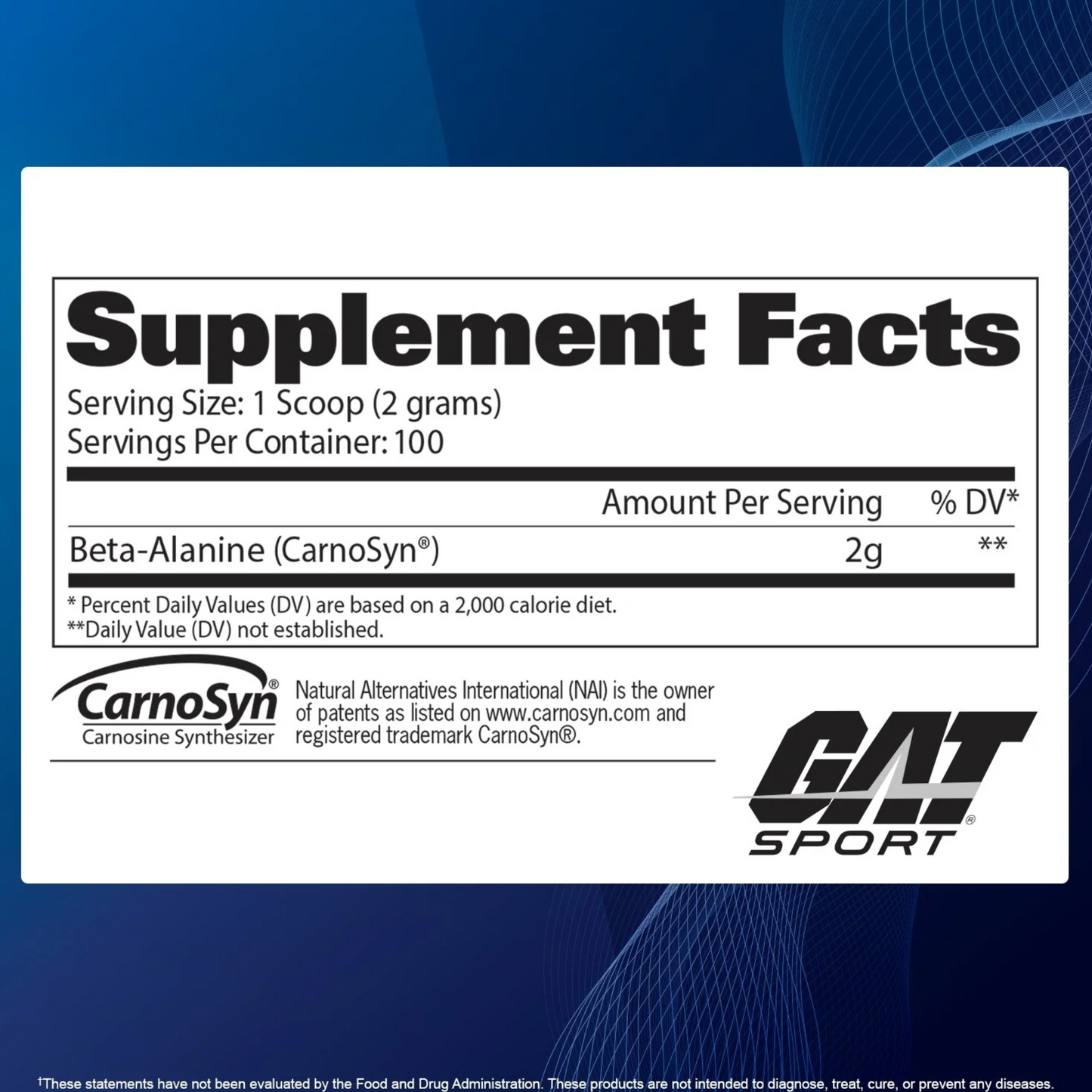 GAT SPORT BETA-ALANINE