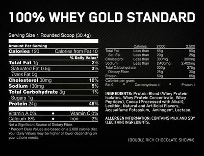 Gold Standard 100% Whey Optimum Nutrition 5Lbs