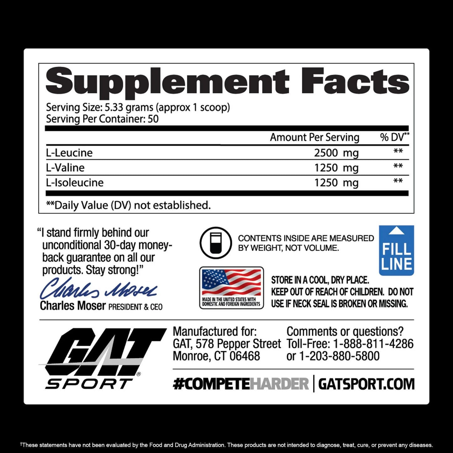 GAT SPORT BCAA POWDER
